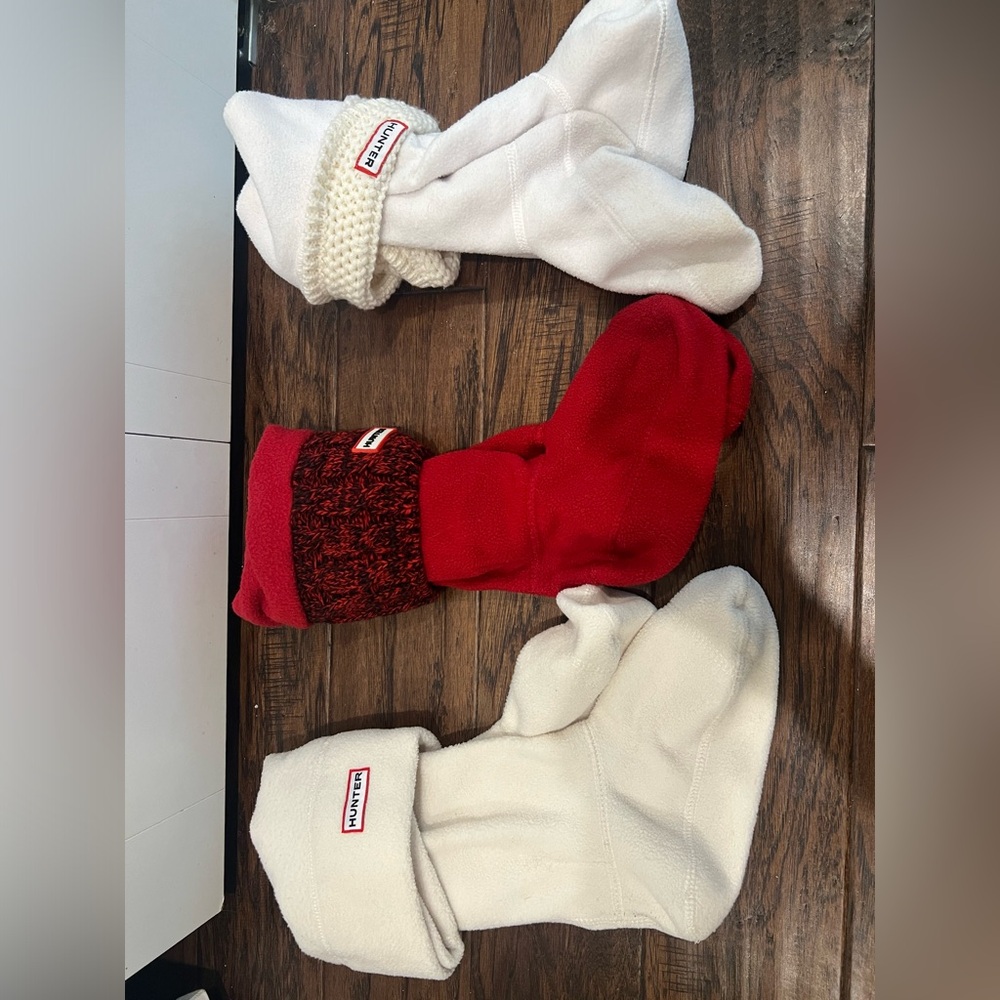 3 pairs of Hunter tall boot socks